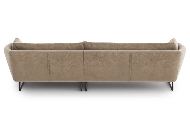 Divansovesofa Gunntorp - Beige - 4 seters sofa med divan - Sofaer med sjeselong