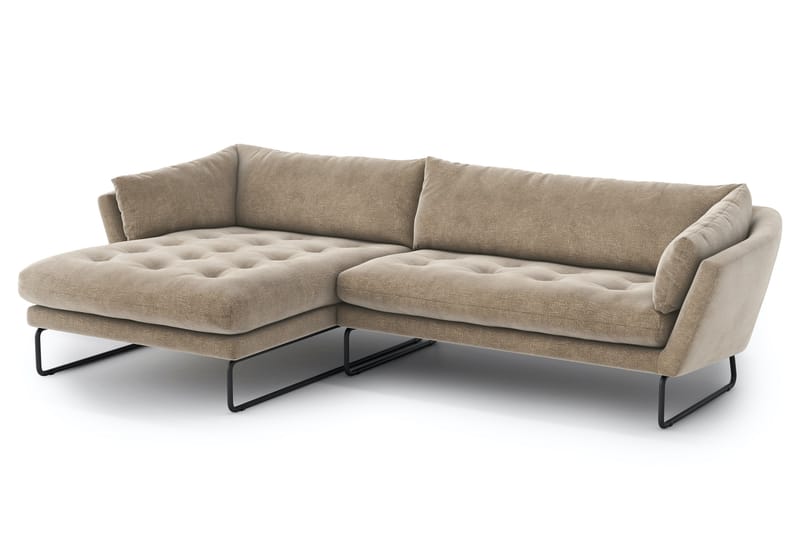 Divansovesofa Gunntorp - Beige - 4 seters sofa med divan - Sofaer med sjeselong