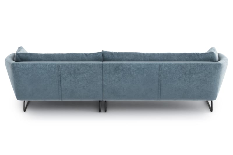 Divansovesofa Gunntorp - Blå - 4 seters sofa med divan - Sofaer med sjeselong