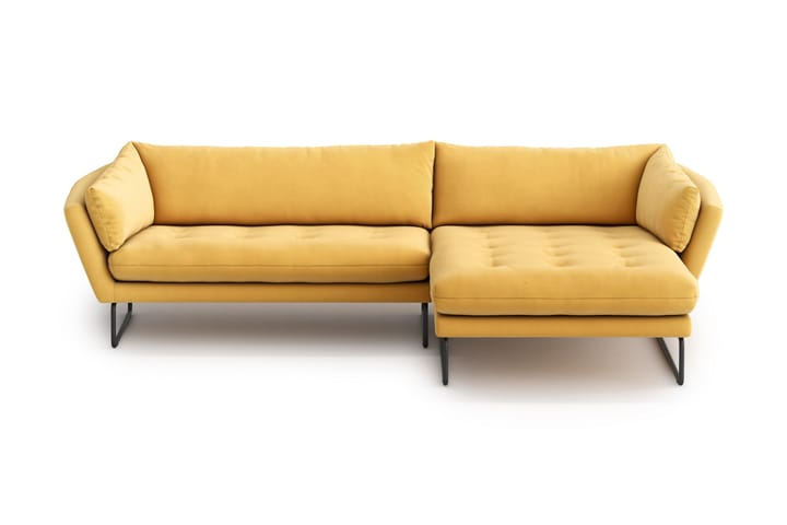 Divansovesofa Gunntorp - Gul - 4 seters sofa med divan - Sofaer med sjeselong