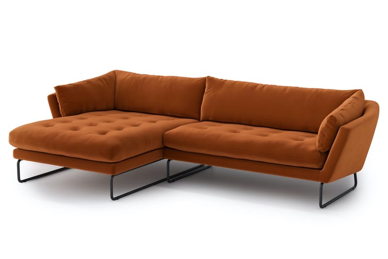 Divansovesofa Gunntorp - Rød - 4 seters sofa med divan - Sofaer med sjeselong