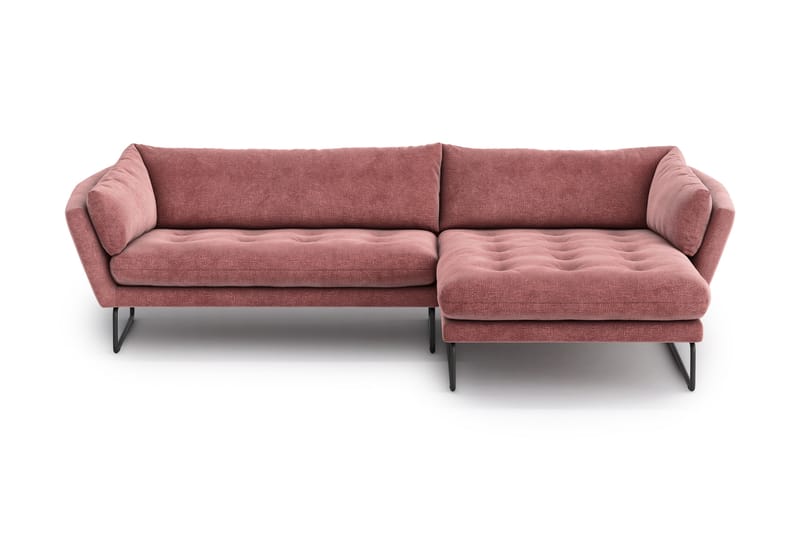 Divansovesofa Gunntorp - Rosa - 4 seters sofa med divan - Sofaer med sjeselong