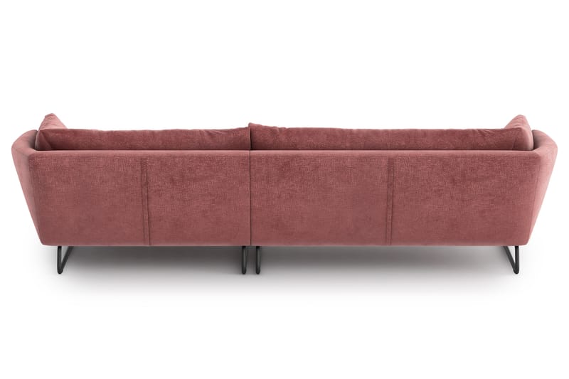 Divansovesofa Gunntorp - Rosa - 4 seters sofa med divan - Sofaer med sjeselong