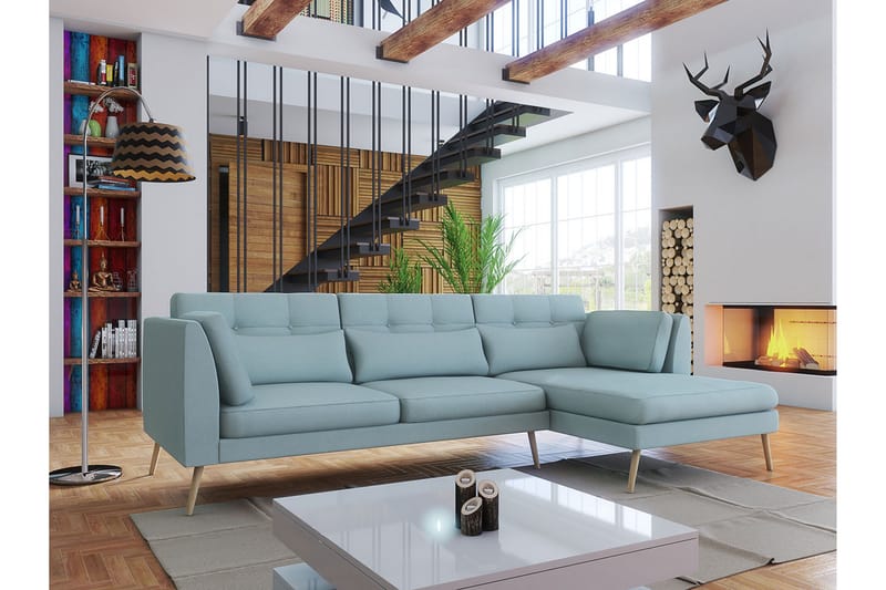 Divansovesofa Pacyfic 280x162x100 cm - 4 seters sofa med divan - Sofaer med sjeselong