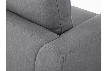 Dugard 3-seter Dyp L-formet Hjørnesofa med Sjeselong i Stoff - Grå - Møbler - Sofaer - Sofaer med sjeselong - 4 seters sofa med divan
