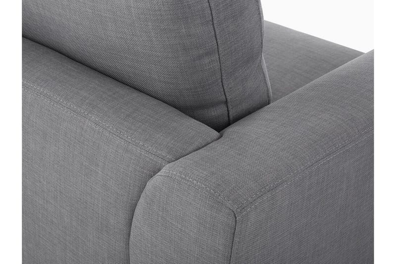 Dugard 3-seter Dyp L-formet Hjørnesofa med Sjeselong i Stoff - Grå - Møbler - Sofaer - Sofaer med sjeselong - 4 seters sofa med divan