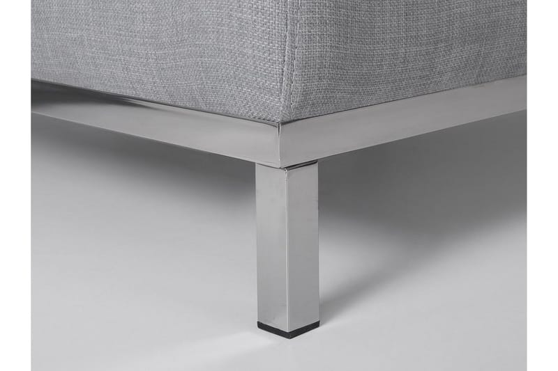 Dugard 3-seter Dyp L-formet Hjørnesofa med Sjeselong i Stoff - Grå - Møbler - Sofaer - Sofaer med sjeselong - 4 seters sofa med divan