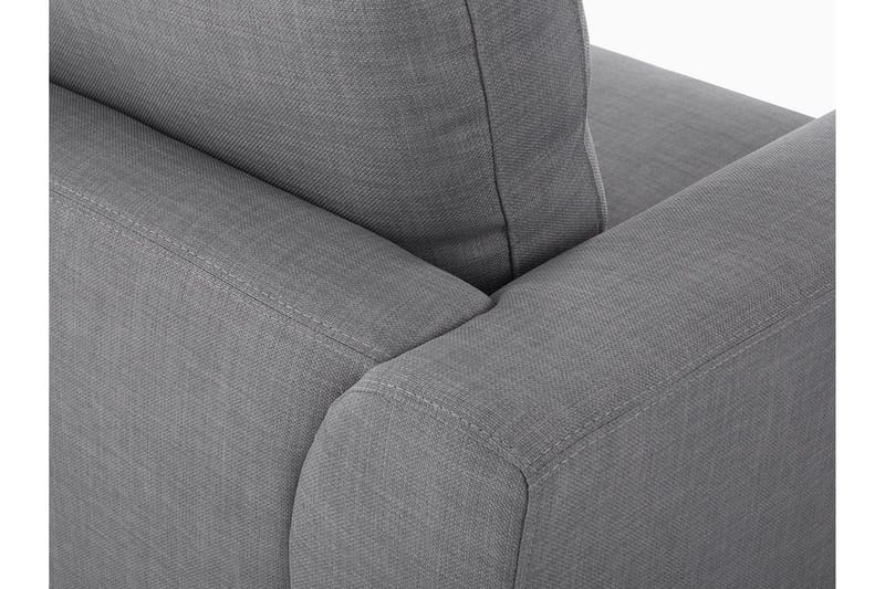 Dugard 3-seter Dyp L-formet Hjørnesofa med Sjeselong i Stoff - Grå - Møbler - Sofaer - Sofaer med sjeselong - 4 seters sofa med divan