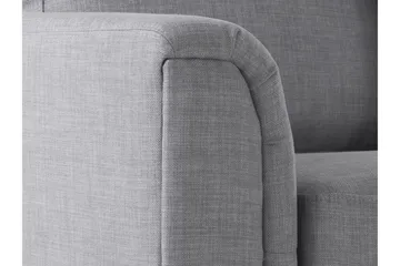 Dugard 3-seter Dyp L-formet Hjørnesofa med Sjeselong i Stoff - Grå - Møbler - Sofaer - Sofaer med sjeselong - 4 seters sofa med divan