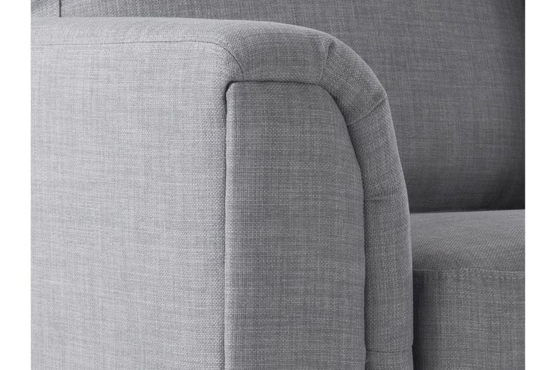 Dugard 3-seter Dyp L-formet Hjørnesofa med Sjeselong i Stoff - Grå - Møbler - Sofaer - Sofaer med sjeselong - 4 seters sofa med divan
