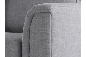 Dugard 3-seter Dyp L-formet Hjørnesofa med Sjeselong i Stoff - Grå - Møbler - Sofaer - Sofaer med sjeselong - 4 seters sofa med divan