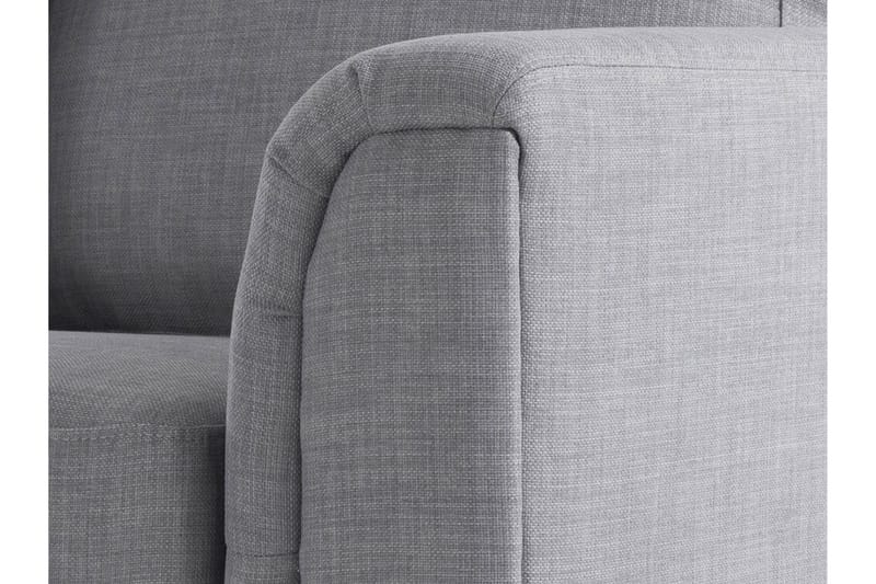 Dugard 3-seter Dyp L-formet Hjørnesofa med Sjeselong i Stoff - Grå - Møbler - Sofaer - Sofaer med sjeselong - 4 seters sofa med divan