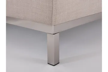 Dugard Hjørnesofa Høyre + Fotskammel - Beige - Møbler - Sofaer - Sofaer med sjeselong - 4 seters sofa med divan