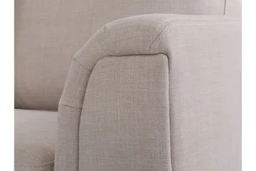 Dugard Hjørnesofa Høyre + Fotskammel - Beige - Møbler - Sofaer - Sofaer med sjeselong - 4 seters sofa med divan