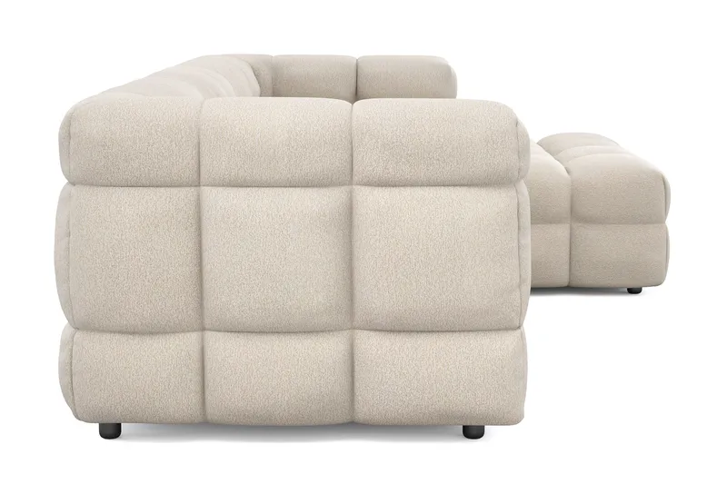Elise 4-seters Sofa med Sjeselong Høyre - Beige - Møbler - Sofaer - Sofaer med sjeselong - 4 seters sofa med divan