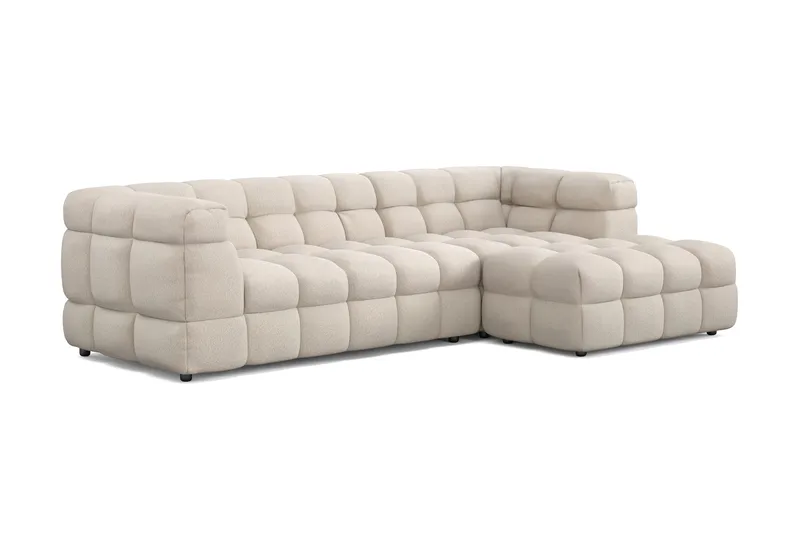 Elise 4-seters Sofa med Sjeselong Høyre - Beige - Møbler - Sofaer - Sofaer med sjeselong - 4 seters sofa med divan