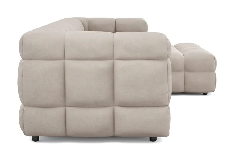 Elise 4-seters Sofa med Sjeselong Høyre - Beige - Møbler - Sofaer - Sofaer med sjeselong - 4 seters sofa med divan