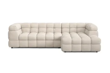 Elise 4-seters Sofa med Sjeselong Høyre - Beige - Møbler - Sofaer - Sofaer med sjeselong - 4 seters sofa med divan