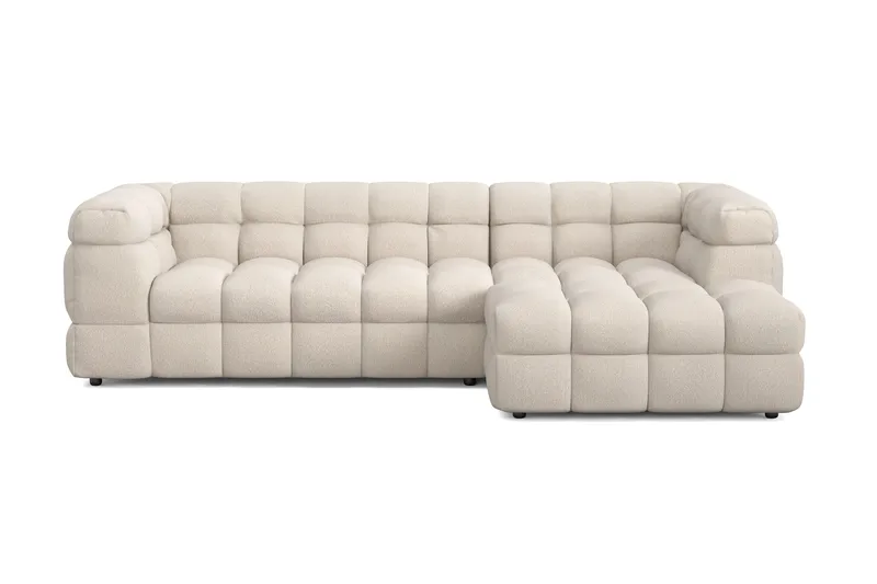 Elise 4-seters Sofa med Sjeselong Høyre - Beige - Møbler - Sofaer - Sofaer med sjeselong - 4 seters sofa med divan