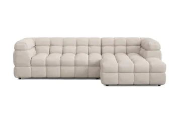 Elise 4-seters Sofa med Sjeselong Høyre - Beige - Møbler - Sofaer - Sofaer med sjeselong - 4 seters sofa med divan