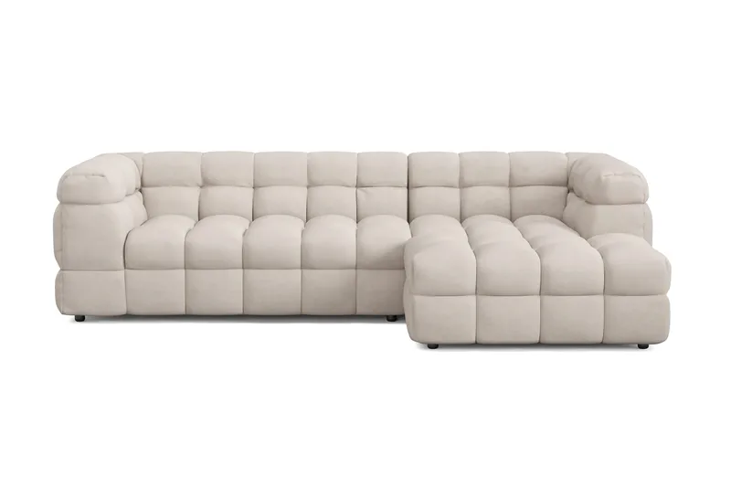 Elise 4-seters Sofa med Sjeselong Høyre - Beige - Møbler - Sofaer - Sofaer med sjeselong - 4 seters sofa med divan