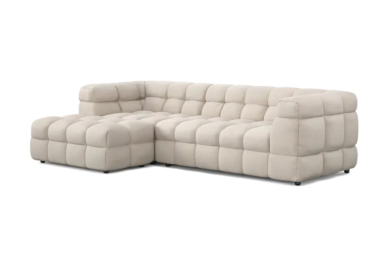 Elise 4-seters Sofa med Sjeselong Venstre, Beige