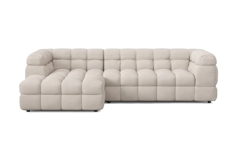 Elise 4-seters Sofa med Sjeselong Venstre - Beige - Møbler - Sofaer - Sofaer med sjeselong - 4 seters sofa med divan