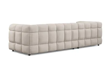 Elise 4-seters Sofa med Sjeselong Venstre - Beige - Møbler - Sofaer - Sofaer med sjeselong - 4 seters sofa med divan