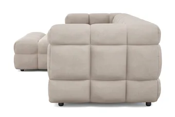Elise 4-seters Sofa med Sjeselong Venstre - Beige - Møbler - Sofaer - Sofaer med sjeselong - 4 seters sofa med divan