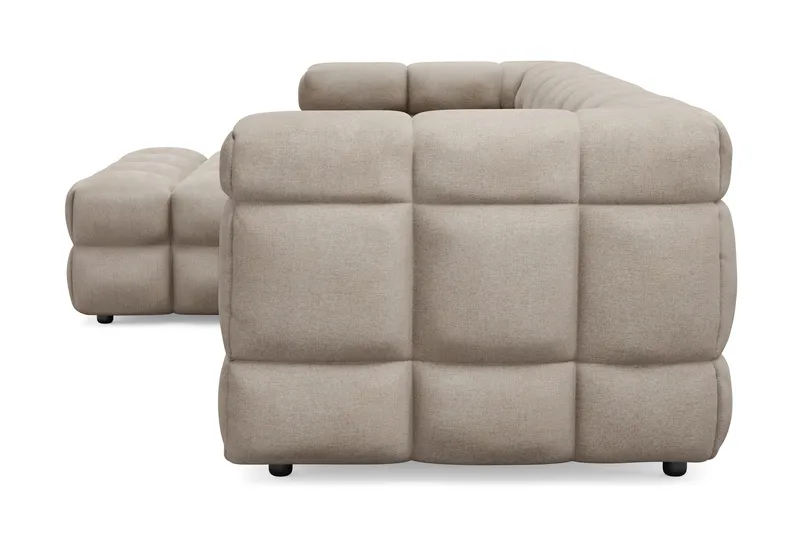 Elise 4-seters Sofa med Sjeselong Venstre - Beige - Møbler - Sofaer - Sofaer med sjeselong - 4 seters sofa med divan