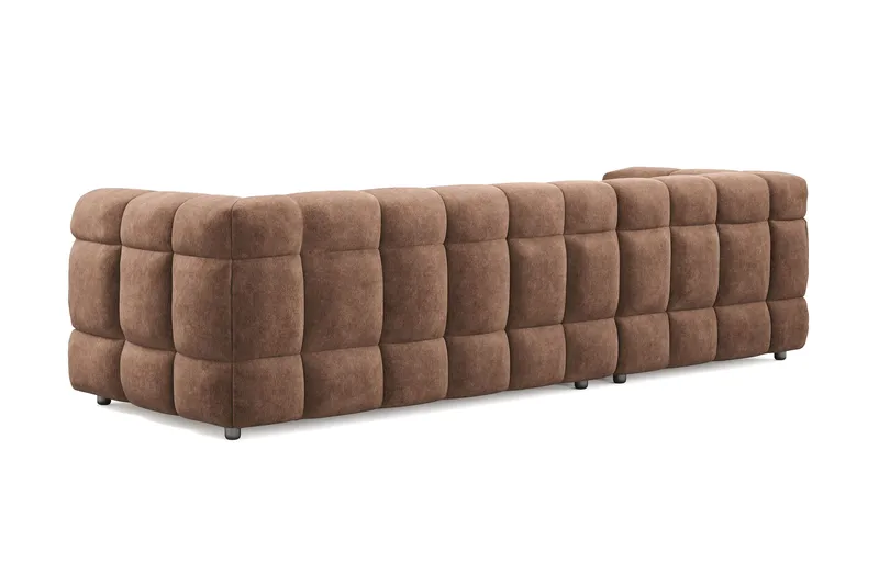 Elise 4-seters Sofa med Sjeselong Venstre - Brun - Møbler - Sofaer - Sofaer med sjeselong - 4 seters sofa med divan