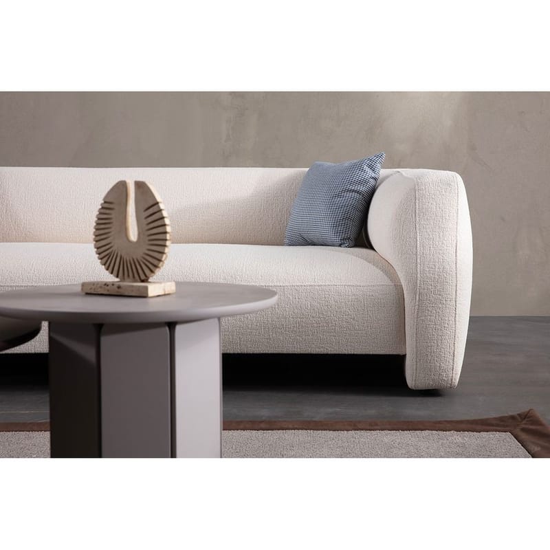 Elvaris 4-seters sofa med Sjeselong - Hvit - M�øbler - Sofaer - Sofaer med sjeselong - 4 seters sofa med divan