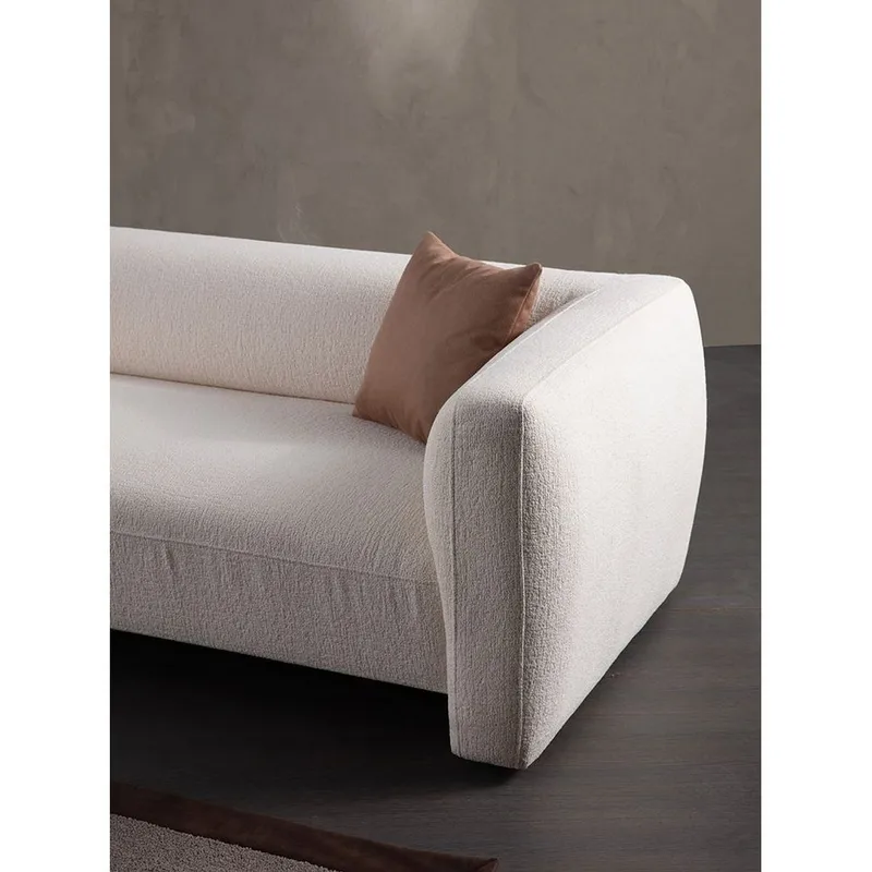 Elvaris 4-seters sofa med Sjeselong - Hvit - Møbler - Sofaer - Sofaer med sjeselong - 4 seters sofa med divan