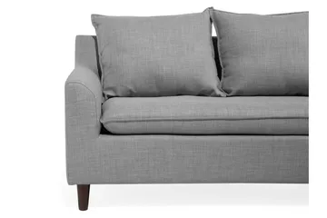 Elvenes Hjørnesofa 206 cm - Grå - Møbler - Sofaer - Sofaer med sjeselong - 4 seters sofa med divan