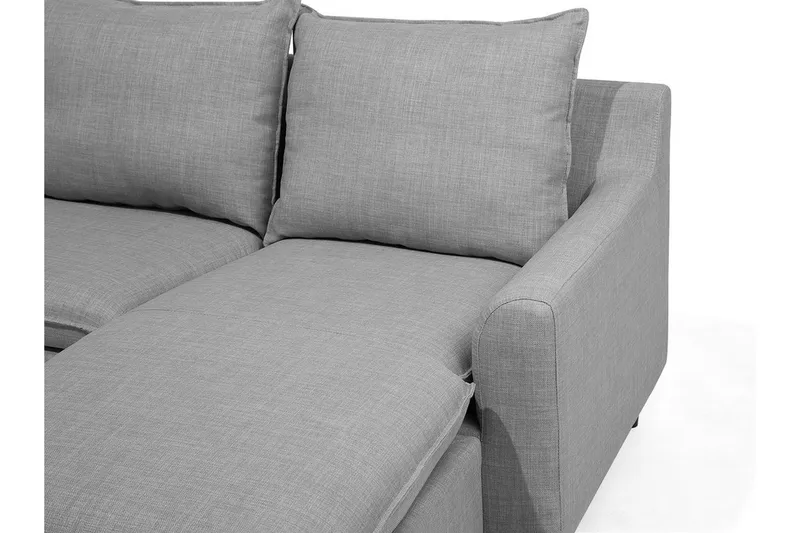 Elvenes Hjørnesofa 206 cm - Grå - Møbler - Sofaer - Sofaer med sjeselong - 4 seters sofa med divan