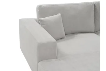 Ersi Sofa med Sjeselong 3-seter - Grå/Svart - Møbler - Sofaer - Sofaer med sjeselong - 3 seters sofa med divan