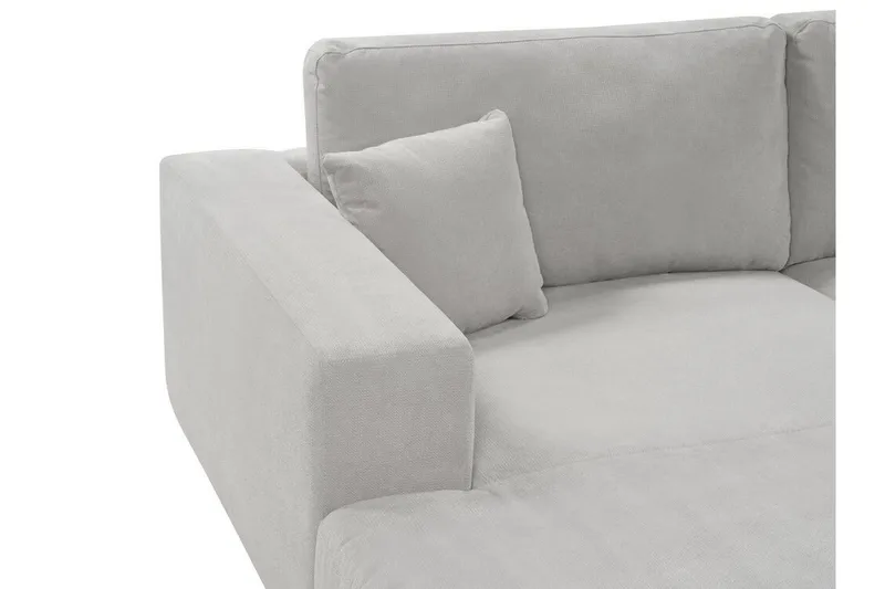 Ersi Sofa med Sjeselong 3-seter - Grå/Svart - Møbler - Sofaer - Sofaer med sjeselong - 3 seters sofa med divan