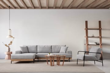 Eti Hjørnesofa 3-seter - Grå - Møbler - Sofaer - Sofaer med sjeselong - 4 seters sofa med divan