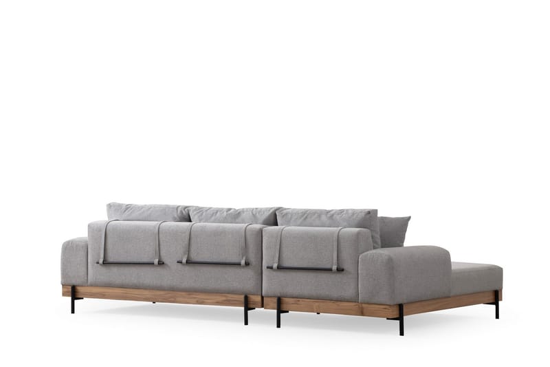 Eti Hjørnesofa 3-seter - Grå - Møbler - Sofaer - Sofaer med sjeselong - 4 seters sofa med divan