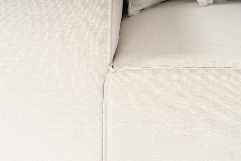 Fahmida Sofa med Sjeselong 3-seter - Ecru - Møbler - Sofaer - Sofaer med sjeselong - 3 seters sofa med divan