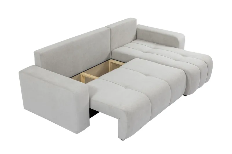 Flo Sovesofa med Sjeselong 3-seter - Beige - Møbler - Sofaer - Sovesofaer - Sovesofa divan