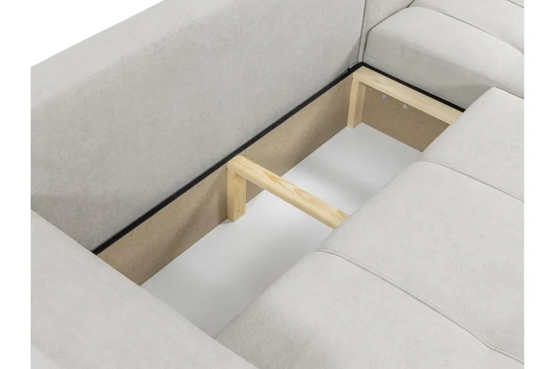 Flo Sovesofa med Sjeselong 3-seter - Beige - Møbler - Sofaer - Sovesofaer - Sovesofa divan