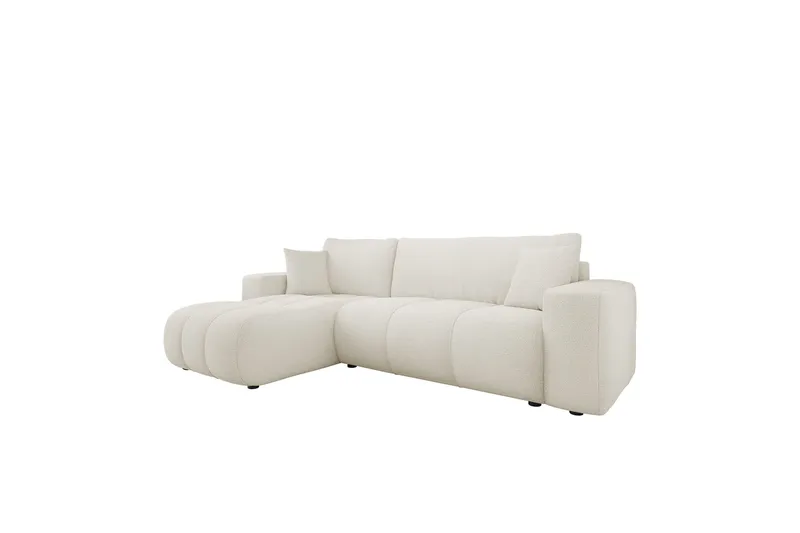 Flo Sovesofa med Sjeselong 3-seter, Hvit