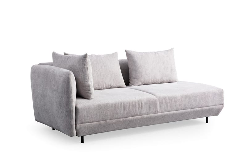 Floransa 4-seters Sofa med Divan - Lysegrå - Møbler - Sofaer - Sofaer med sjeselong - 4 seters sofa med divan