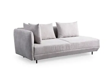 Floransa 4-seters Sofa med Divan - Lysegrå - Møbler - Sofaer - Sofaer med sjeselong - 4 seters sofa med divan