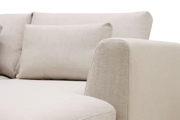 Florenz 3-seters Høyrevendt L-formet Sjeselongsofa i Stoff - Beige - Møbler - Sofaer - Sofaer med sjeselong - 3 seters sofa med divan