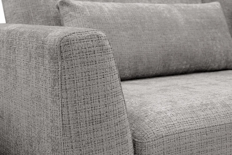Florenz 3-seters Sofa med Divan Høyre - Lysegrå - Møbler - Sofaer - Sofaer med sjeselong - 3 seters sofa med divan
