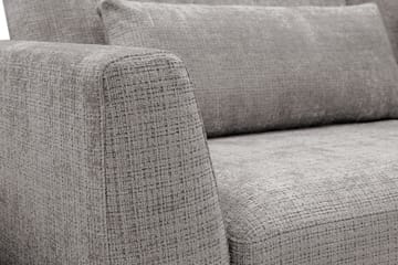 Florenz 3-seters Sofa med Divan Høyre - Lysegrå - Møbler - Sofaer - Sofaer med sjeselong - 3 seters sofa med divan