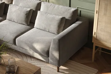 Florenz 3-seters Sofa med Divan Venstre - Lysegrå - Møbler - Sofaer - Sofaer med sjeselong - 3 seters sofa med divan
