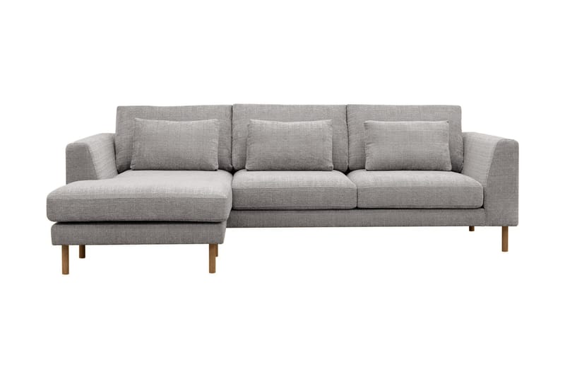 Florenz 3-seters Sofa med Divan Venstre - Lysegrå - Møbler - Sofaer - Sofaer med sjeselong - 3 seters sofa med divan
